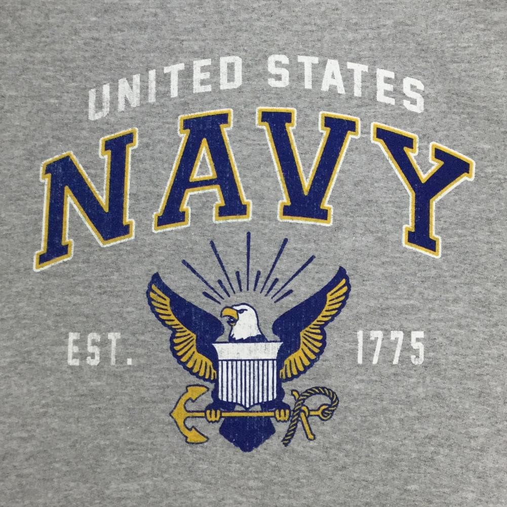 NAVY EAGLE EST. 1775 CREWNECK SWEATSHIRT (GREY) 1