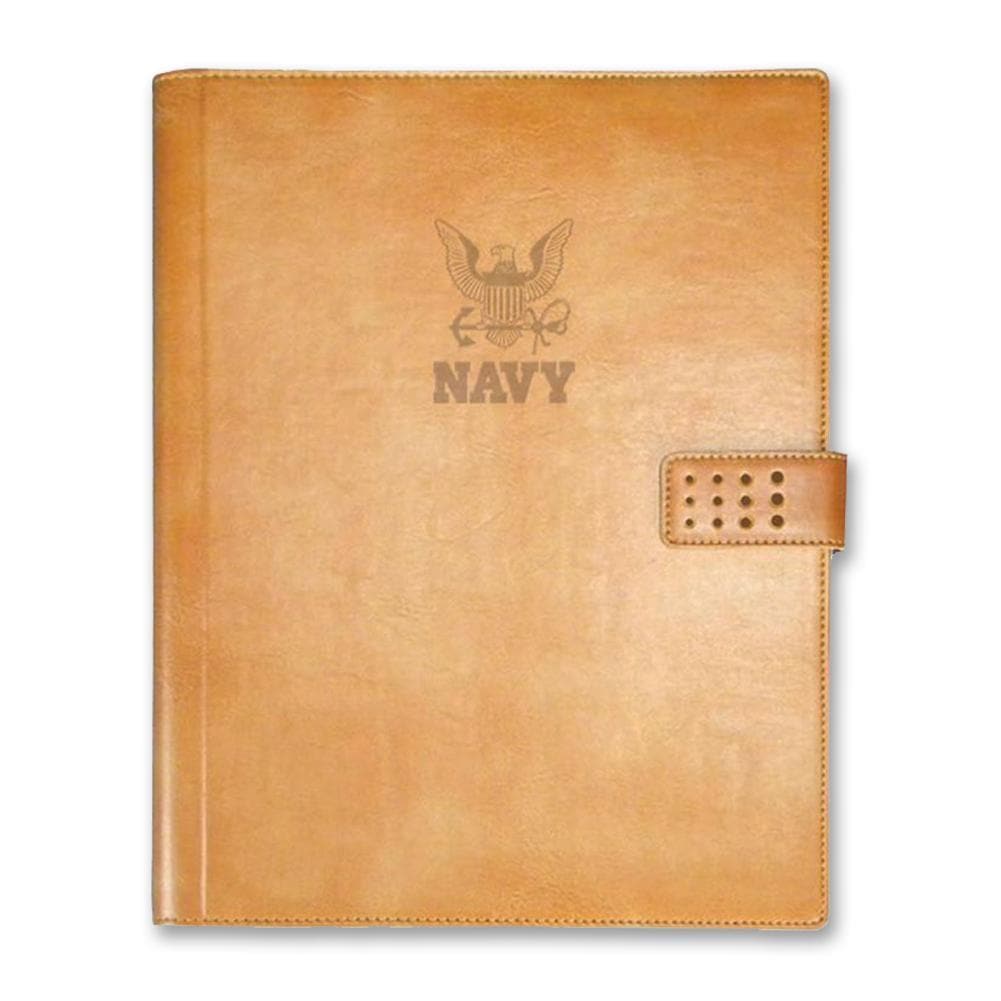 NAVY EUROSTYLE LEATHER PADHOLDER 3