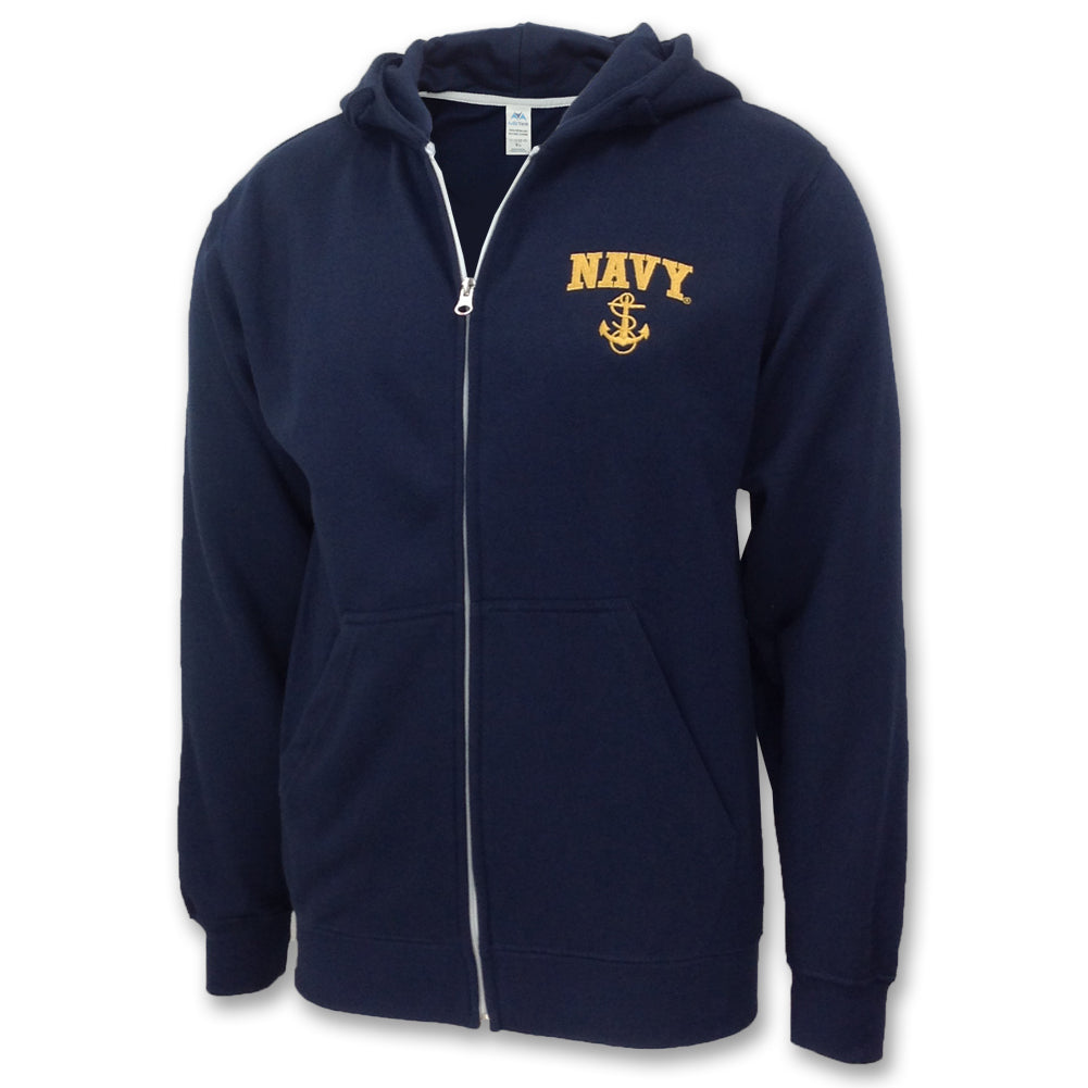 NAVY FULL ZIP HOOD (NAVY) 2