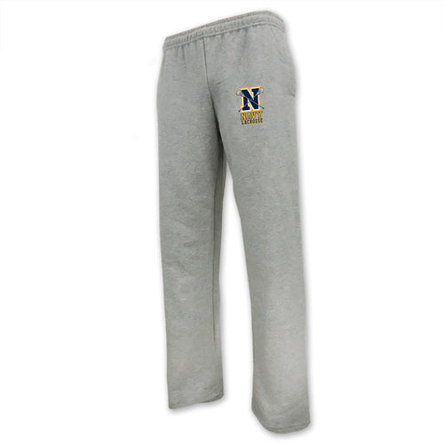 NAVY LACROSSE LOGO SWEATPANT (GREY)