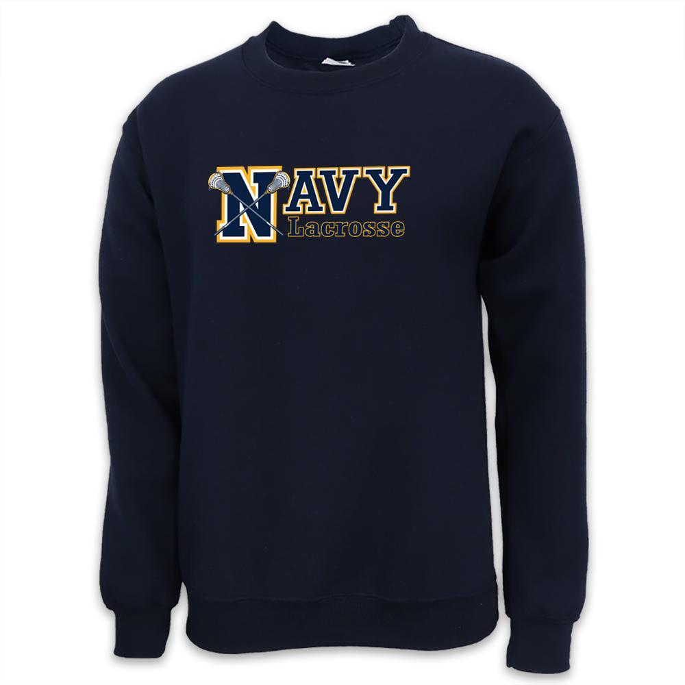 NAVY LACROSSE SPORT CREWNECK (NAVY)