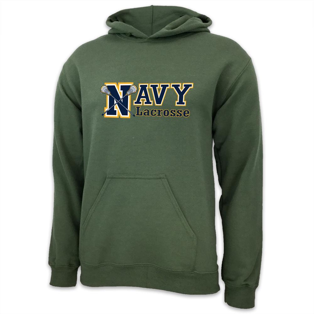 NAVY LACROSSE SPORT HOOD OD GREEN