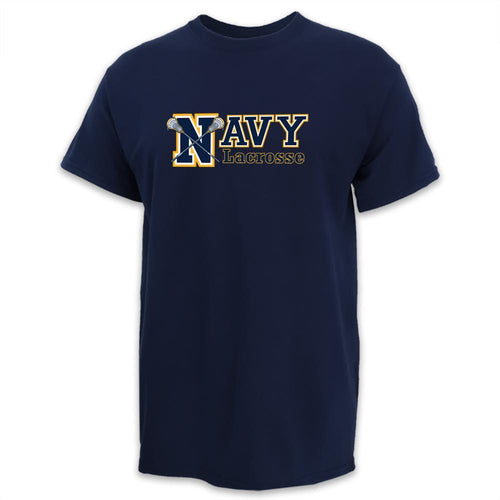 NAVY LACROSSE FULL CHEST LOGO