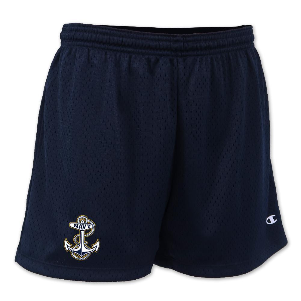 NAVY LADIES ANCHOR MESH SHORT