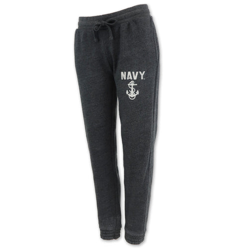 NAVY LADIES ANGEL FLEECE SWEATPANTS (CHARCOAL)