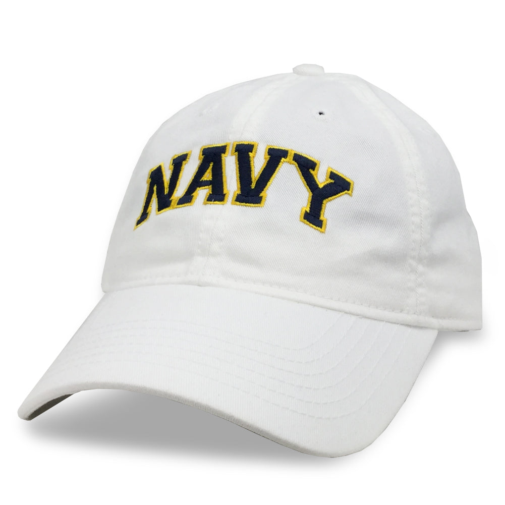 NAVY LADIES ARCH HAT (WHITE) 4