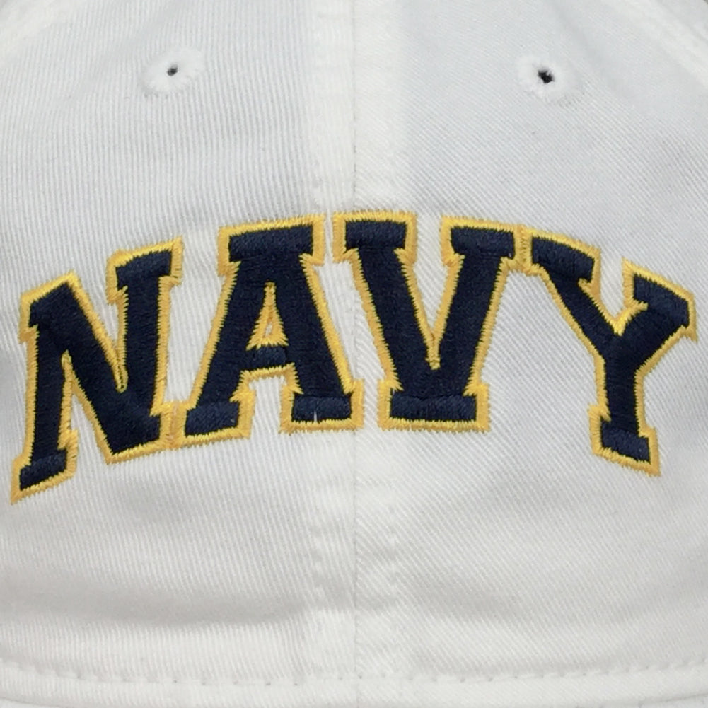 NAVY LADIES ARCH HAT (WHITE) 2