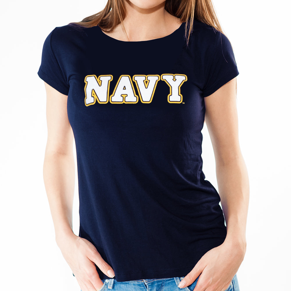 NAVY LADIES BOLD CORE T-SHIRT (NAVY) 6