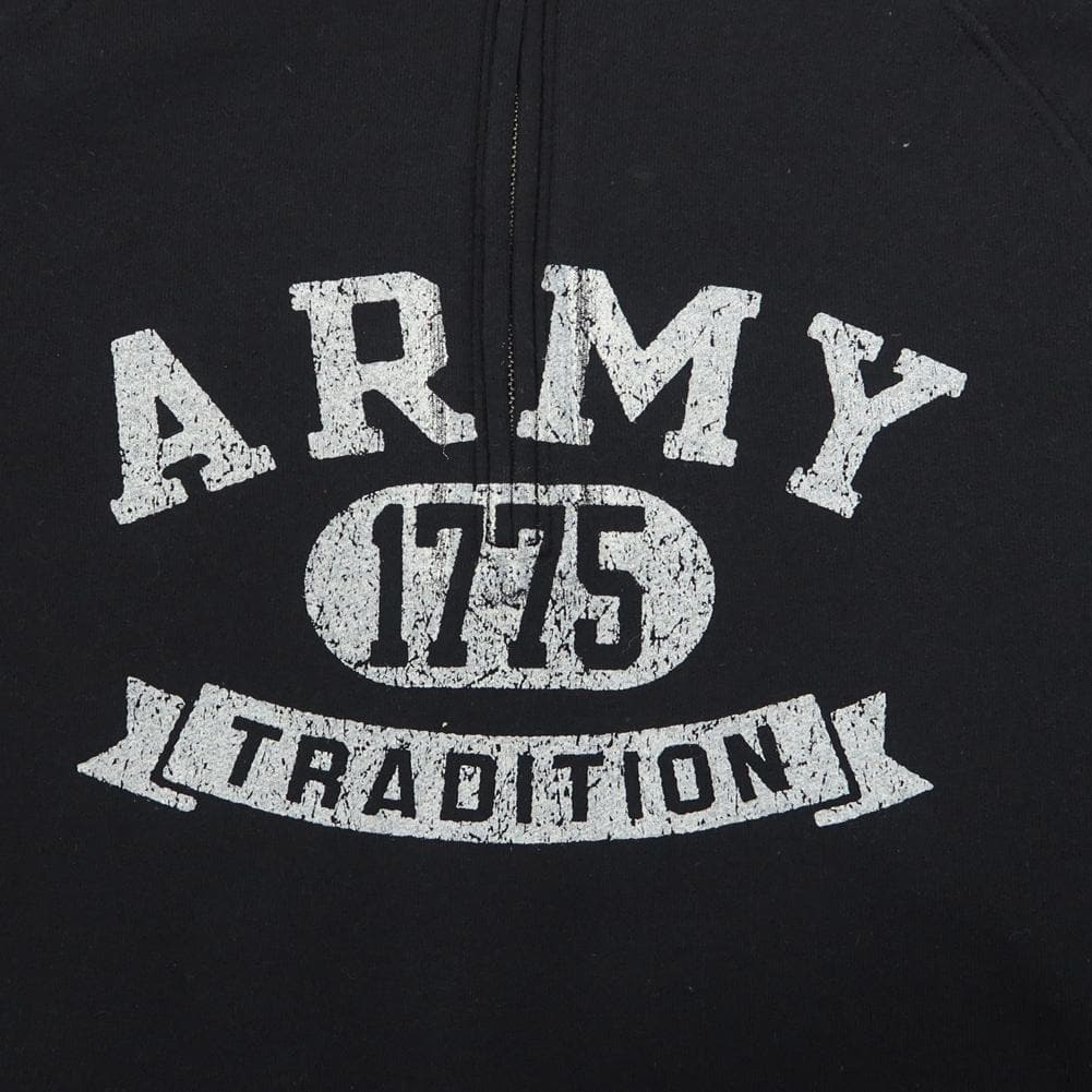 ARMY LADIES DISTRESSED RELAX 1/4 ZIP (BLACK)