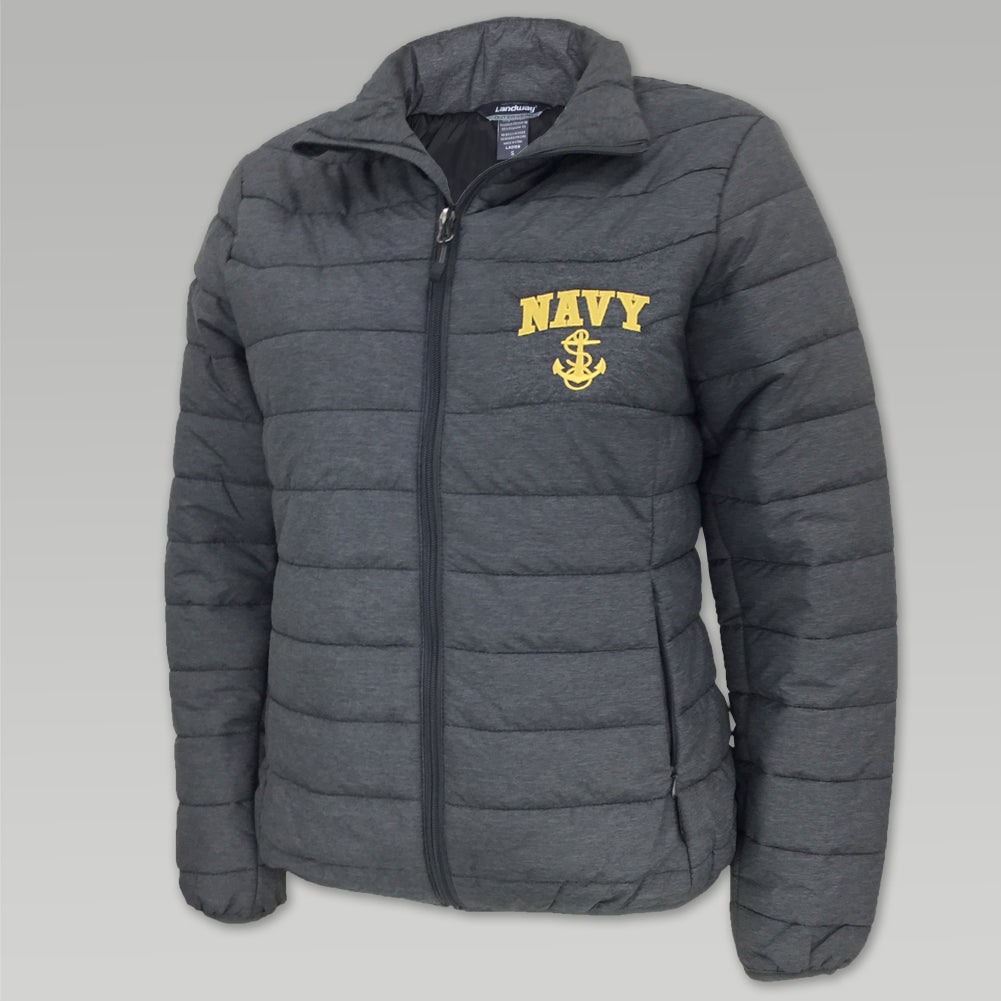 NAVY LADIES PUFFER JACKET