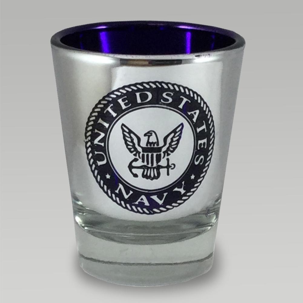 NAVY LASERCUT SHOTGLASS