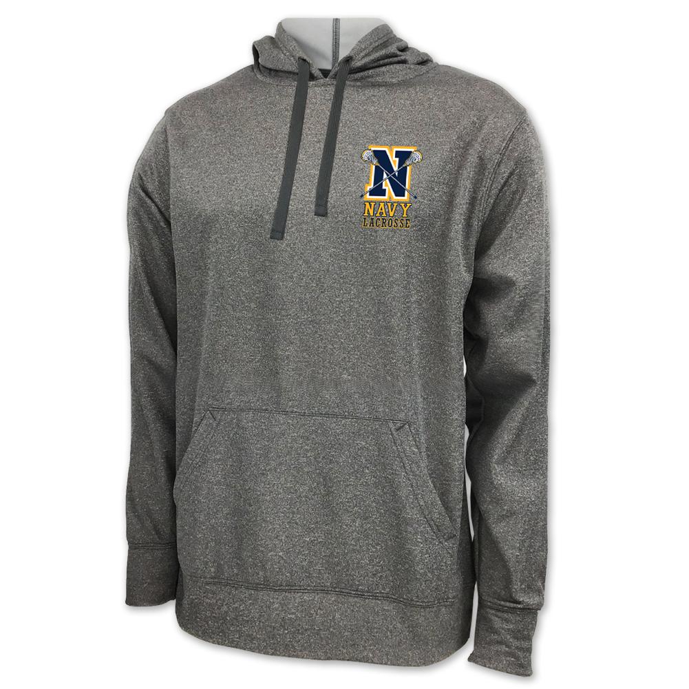 Navy Lacrosse Logo Performance Hood