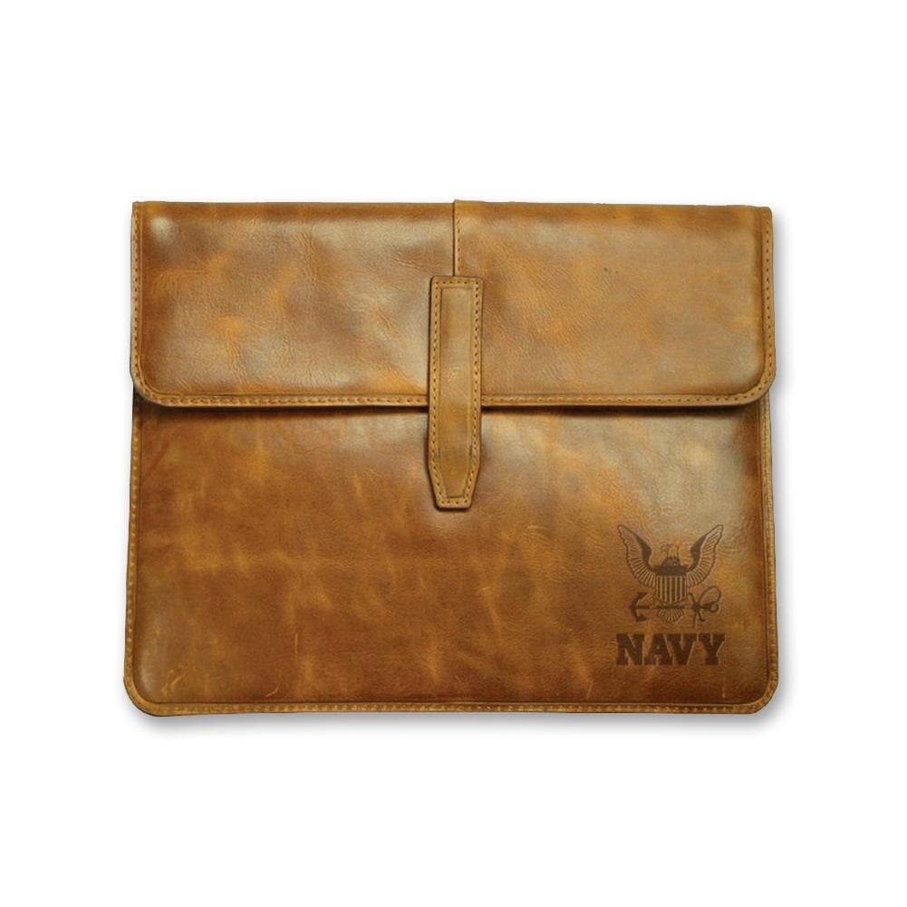 NAVY LEATHER TABLET CASE 3