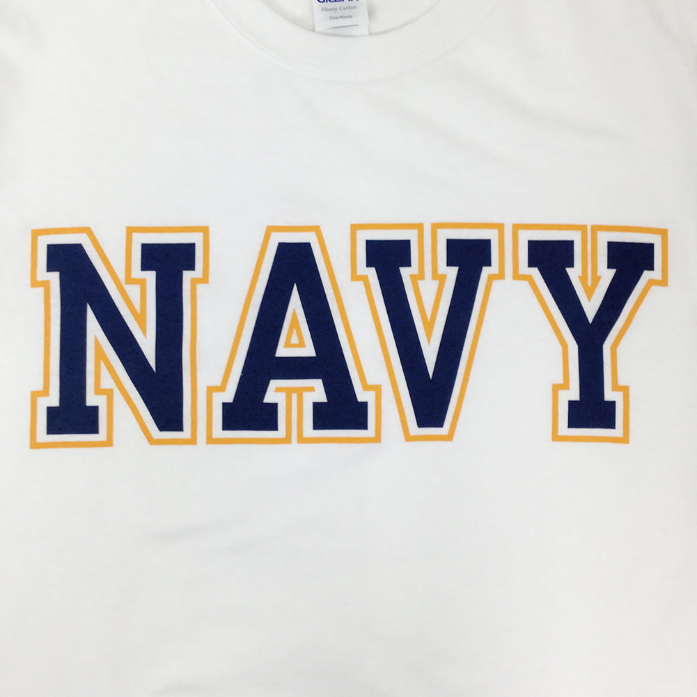 NAVY BOLD CORE LONGSLEEVE T (WHITE) 1