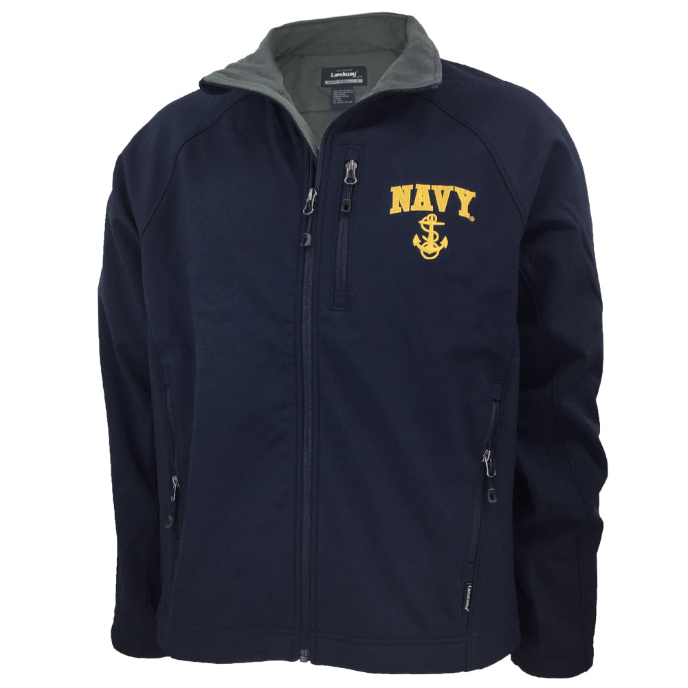 NAVY SOFT SHELL JACKET (NAVY) 2