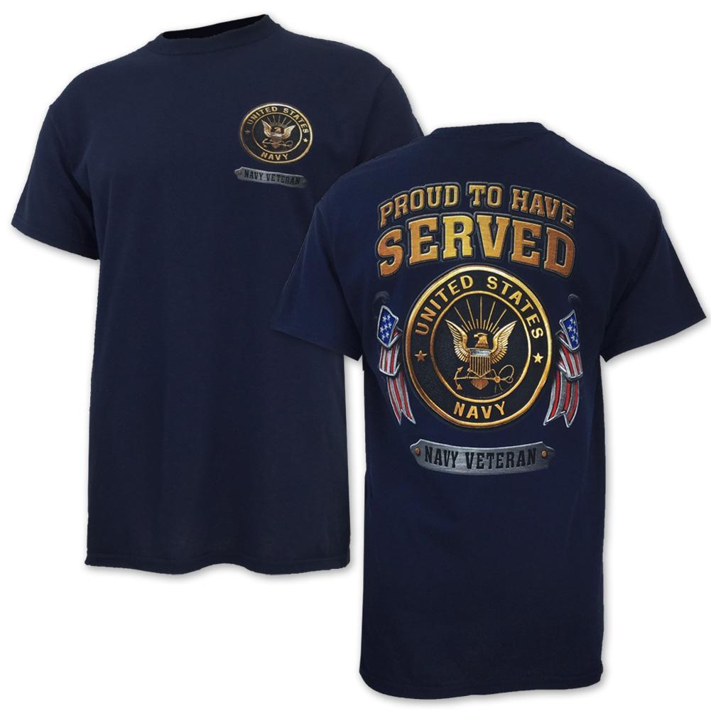 NAVY METAL EMBLEMS T-SHIRT (NAVY)