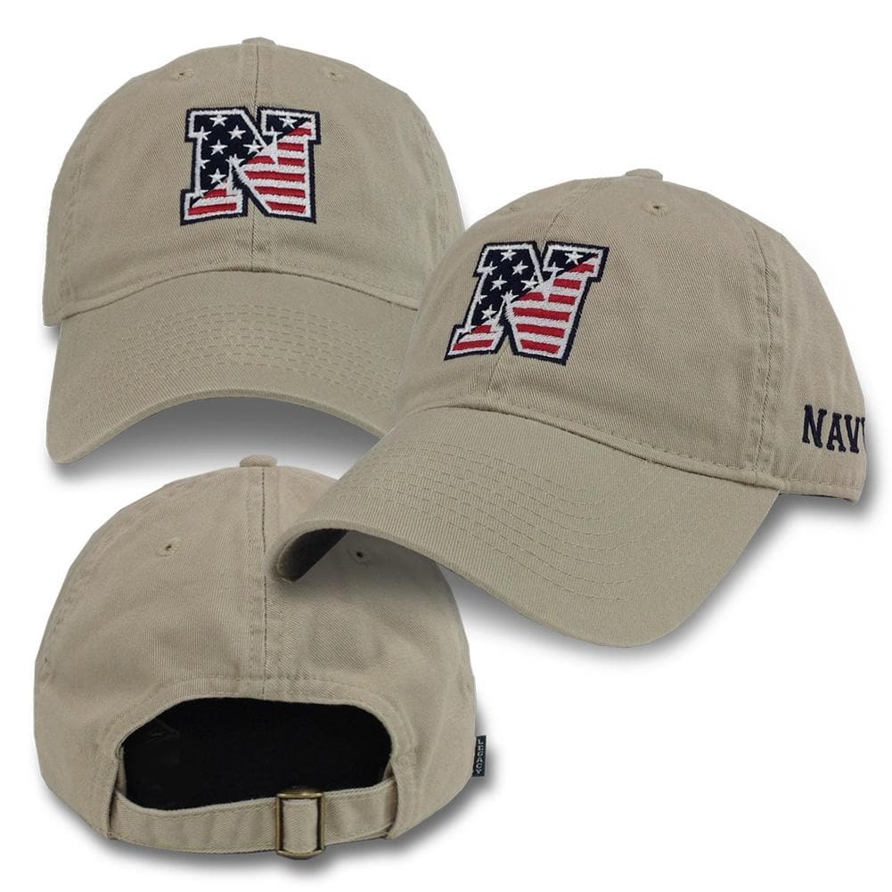 NAVY N FLAG CAP (KHAKI) 3