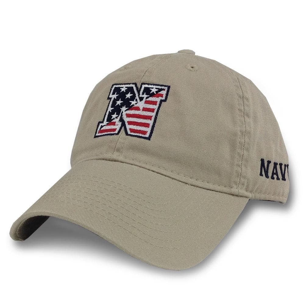 NAVY N FLAG CAP (KHAKI) 5