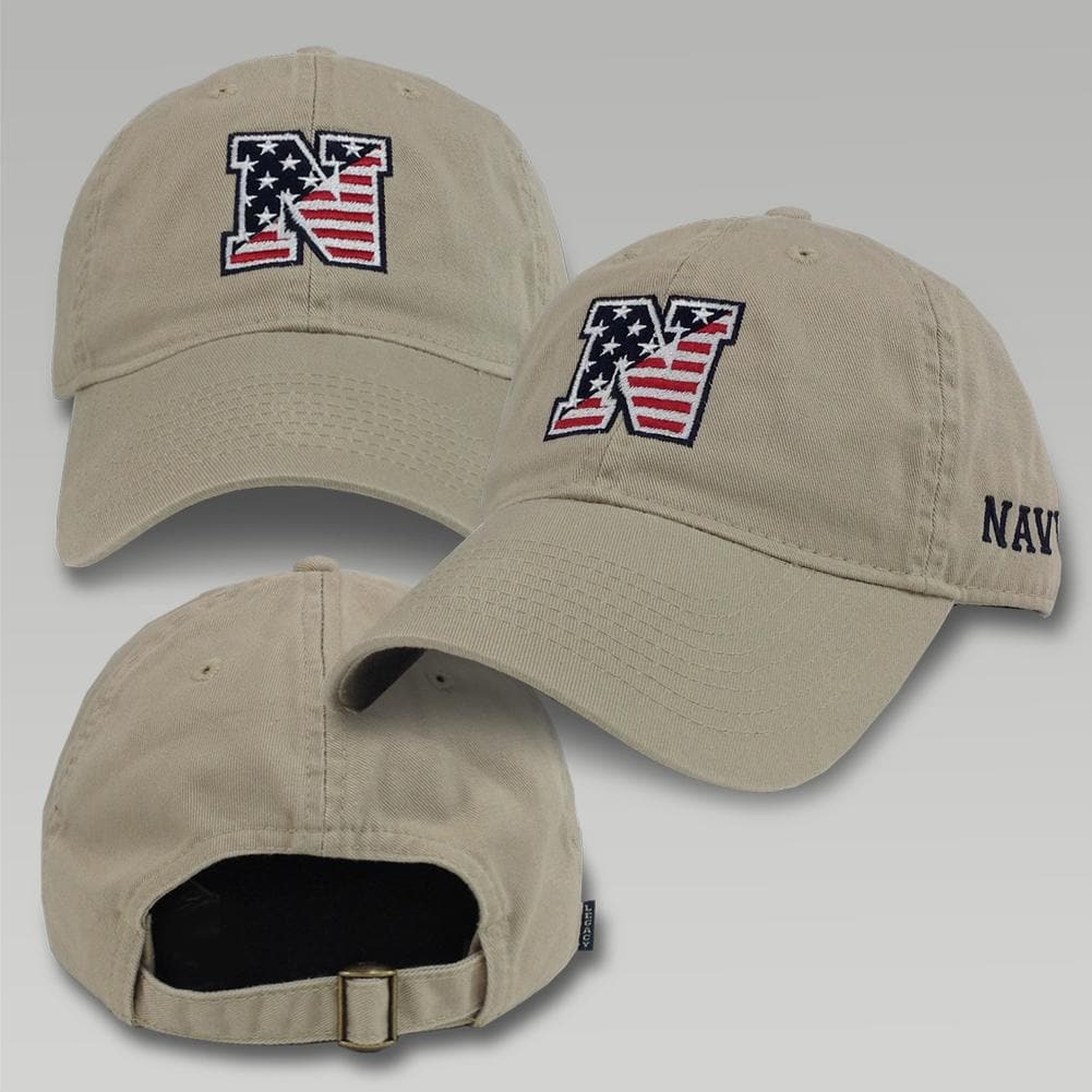 NAVY N FLAG CAP (KHAKI)