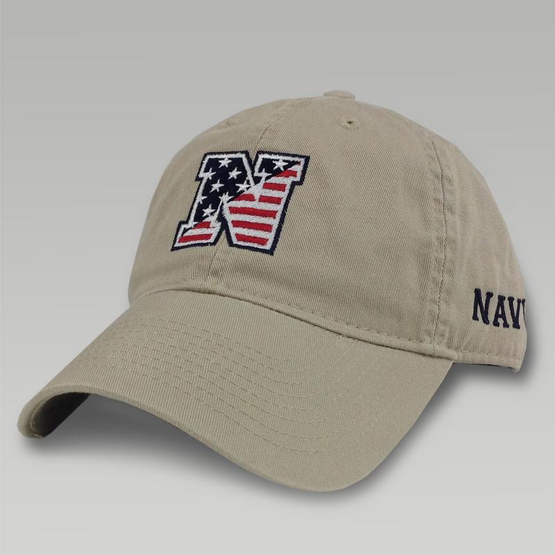 NAVY N FLAG CAP (KHAKI) 4