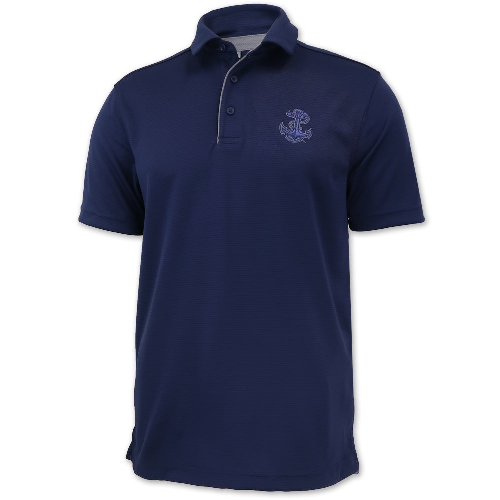 NAVY TONAL ANCHOR UNDER ARMOUR TECH POLO (NAVY) 4