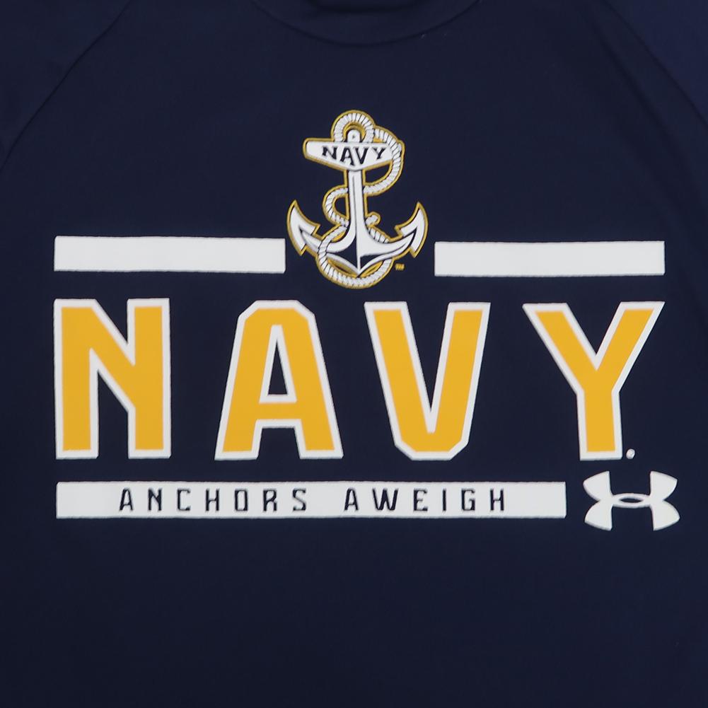 NAVY UNDER ARMOUR ANCHOR LOGO LONG SLEEVE T-SHIRT (NAVY)