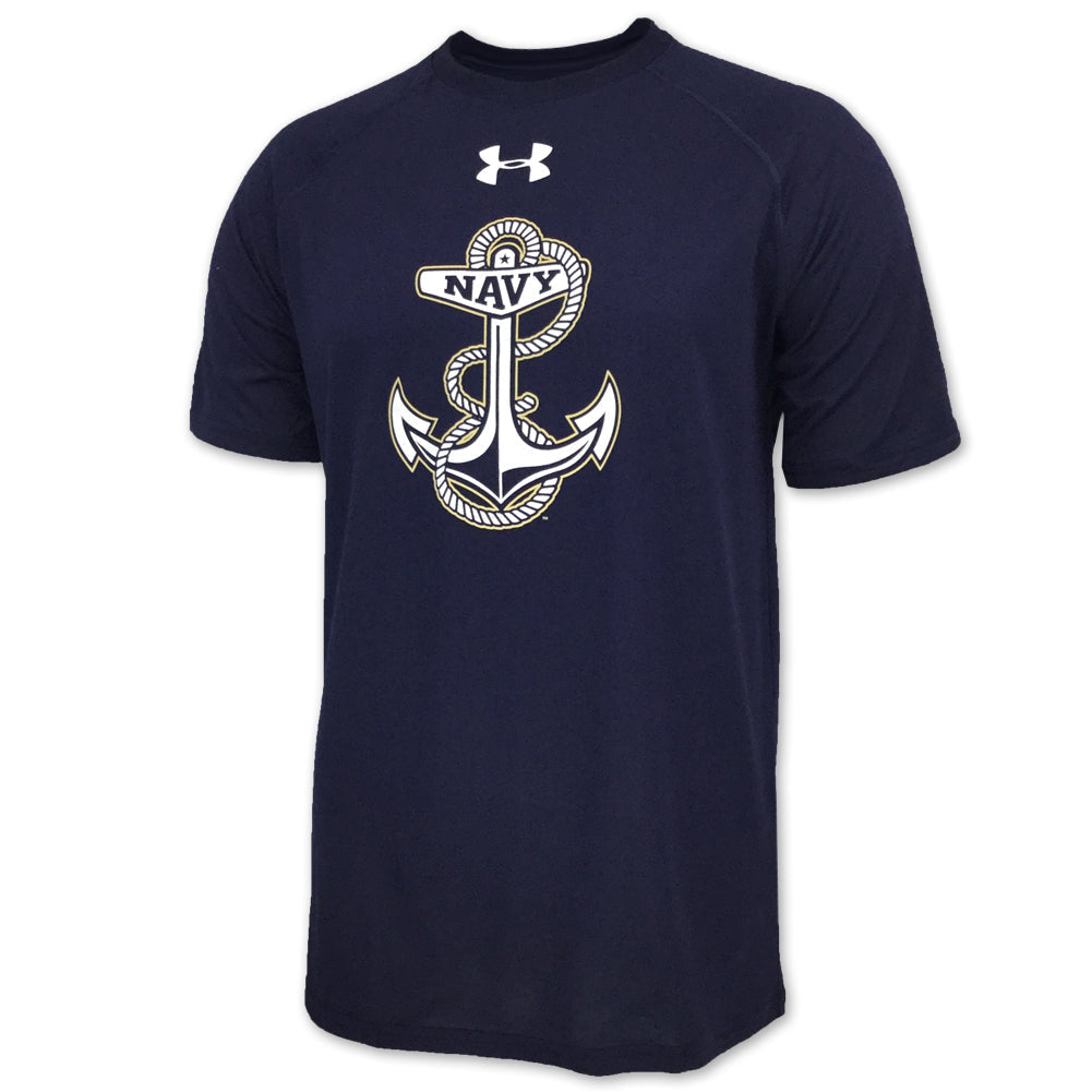 NAVY UNDER ARMOUR ANCHOR TECH T-SHIRT (NAVY) 3