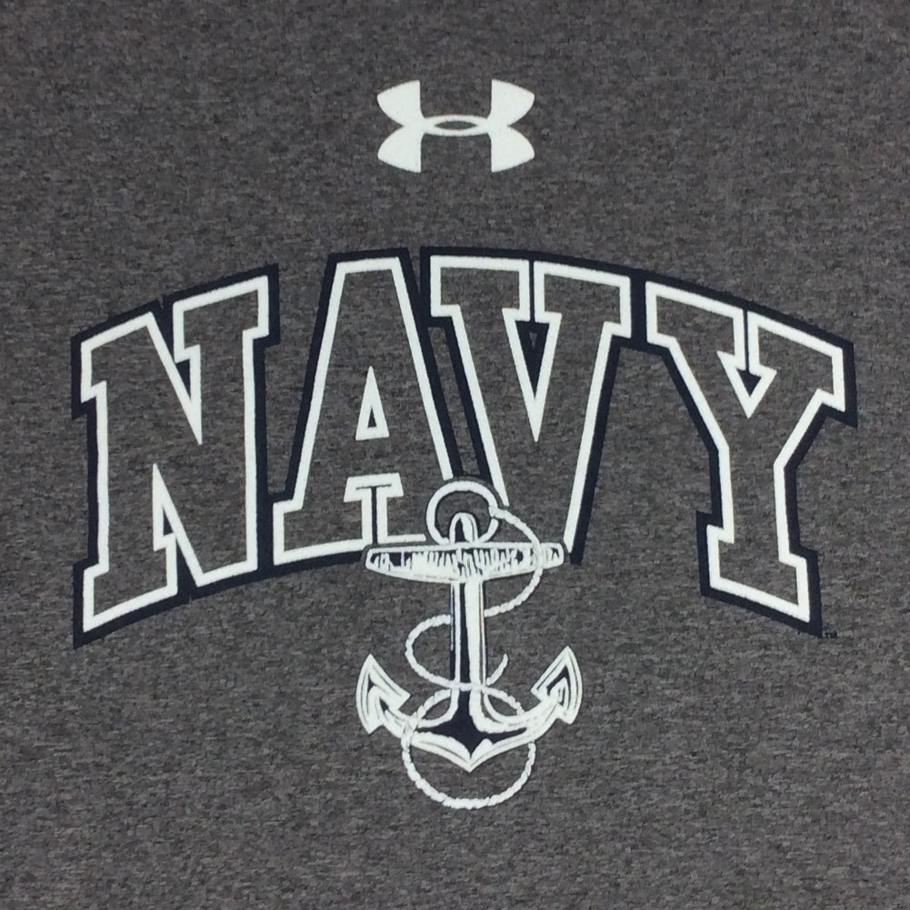 NAVY UNDER ARMOUR ARCH ANCHOR TECH T-SHIRT (GREY) 1