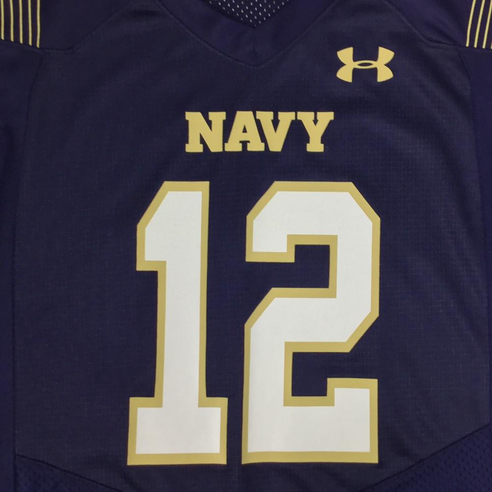 Navy Under Armour Sideline Replica Football Jersey (Navy)