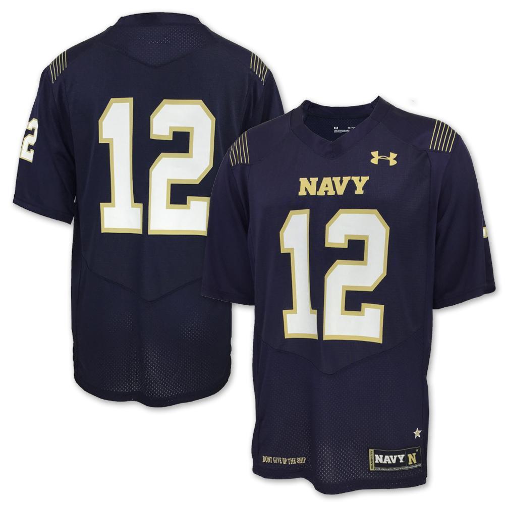 Navy Under Armour Sideline Replica Football Jersey (Navy)