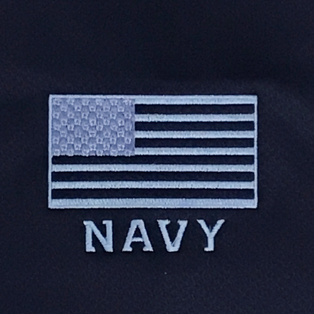 NAVY UNDER ARMOUR TONAL FLAG PERFORMANCE POLO (NAVY) 4