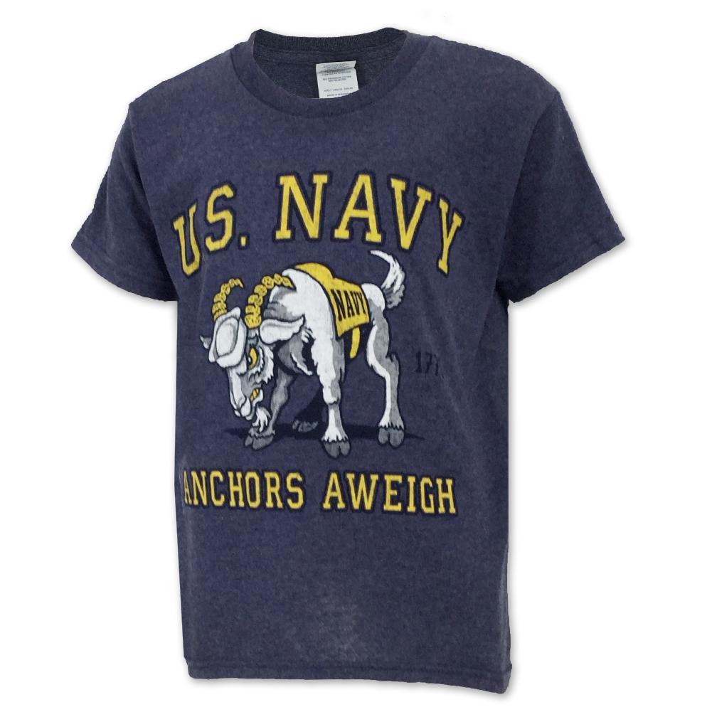 NAVY YOUTH RETRO T-SHIRT (DENIM) 1