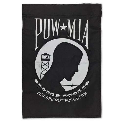 POW MIA EMBROIDERED GARDEN FLAG (12