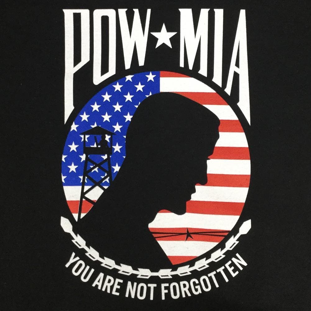 POW MIA FLAG CREWNECK (BLACK)