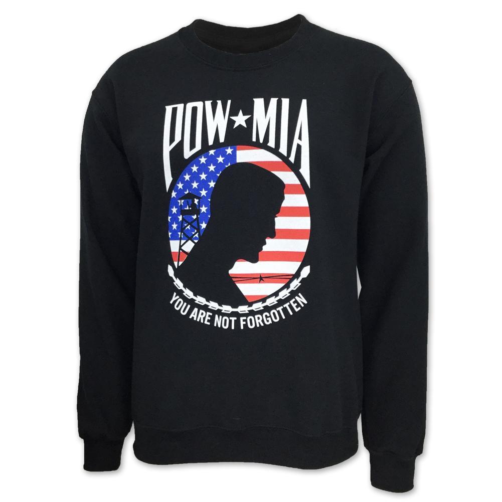 POW MIA FLAG CREWNECK (BLACK) 2