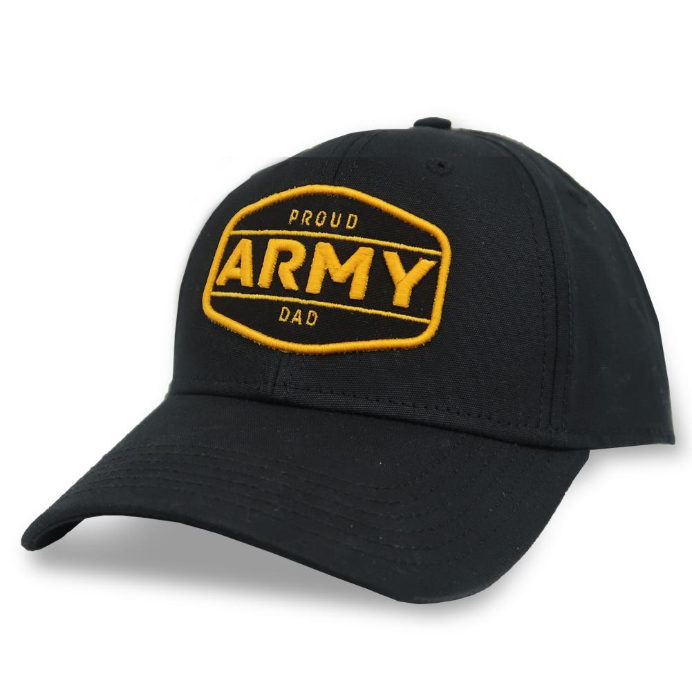 PROUD ARMY DAD MID-PRO SOLID SNAPBACK HAT (BLACK) 1