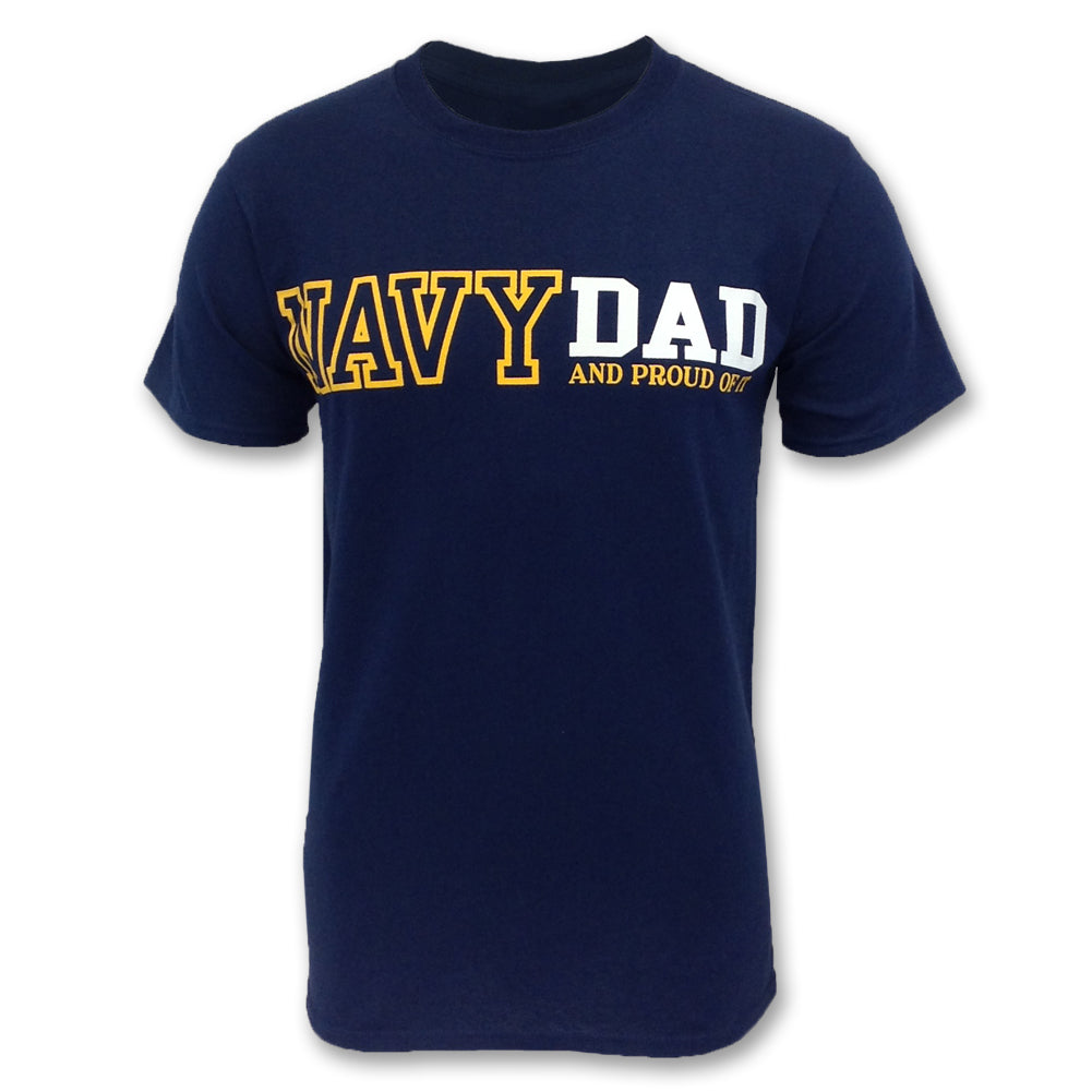 PROUD NAVY DAD T-SHIRT (NAVY) 1