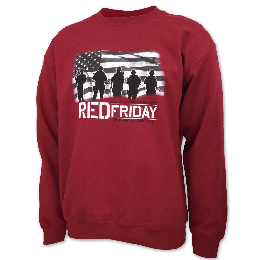 RED FRIDAY USA FLAG CREWNECK (CARDINAL) 1