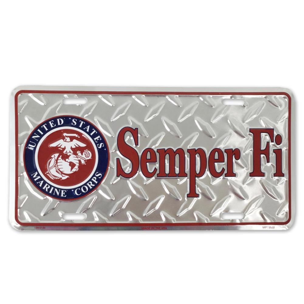 SEMPER FI LICENSE PLATE (12"X 6")