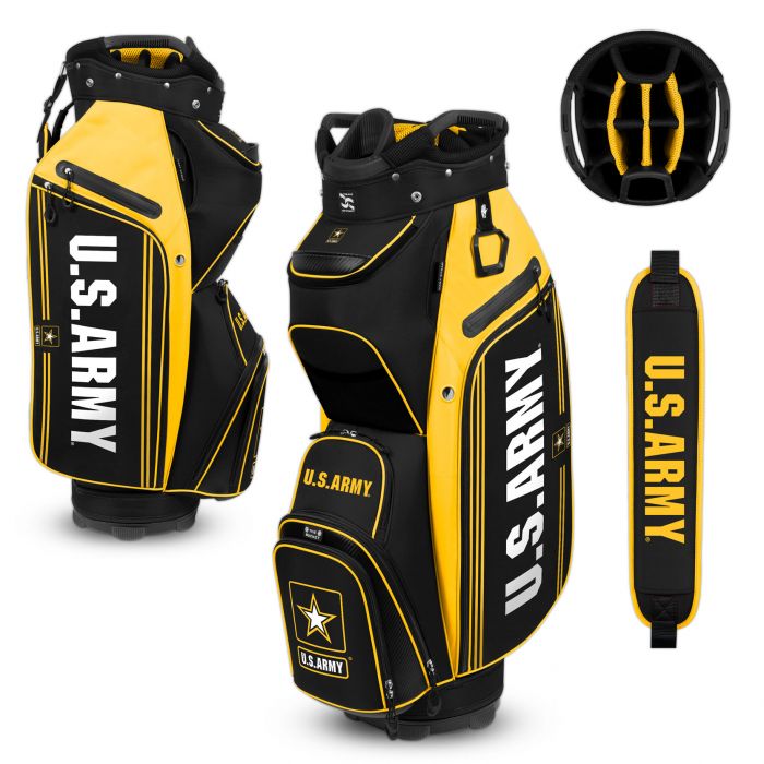 U.S. Army Bucket III Cooler Cart Bag (Black/Gold)