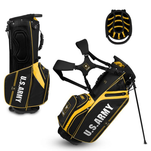 U.S. Army Golf Bag Caddy (Black/Gold)