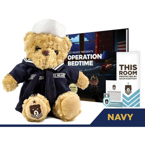 Sailor Sleeptight Navy Bear & Storybook