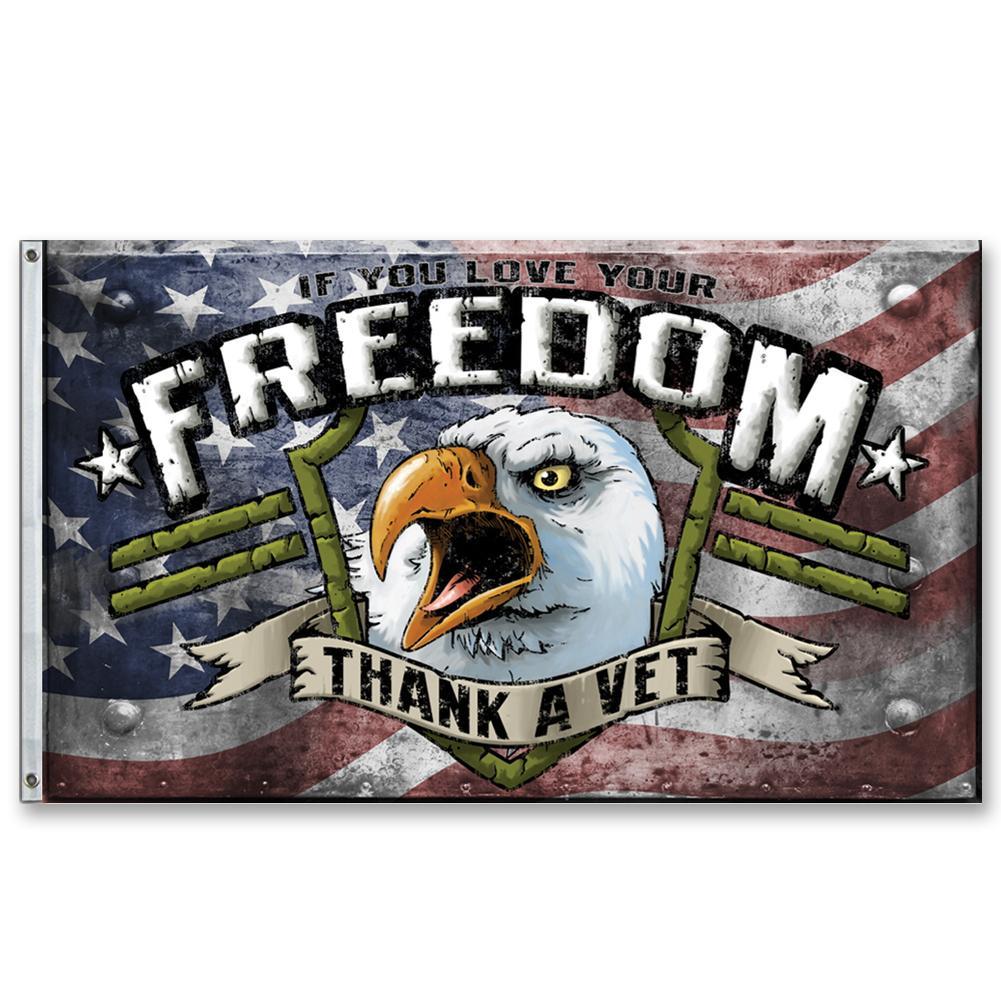 THANK A VET DEFENDER FLAG 1