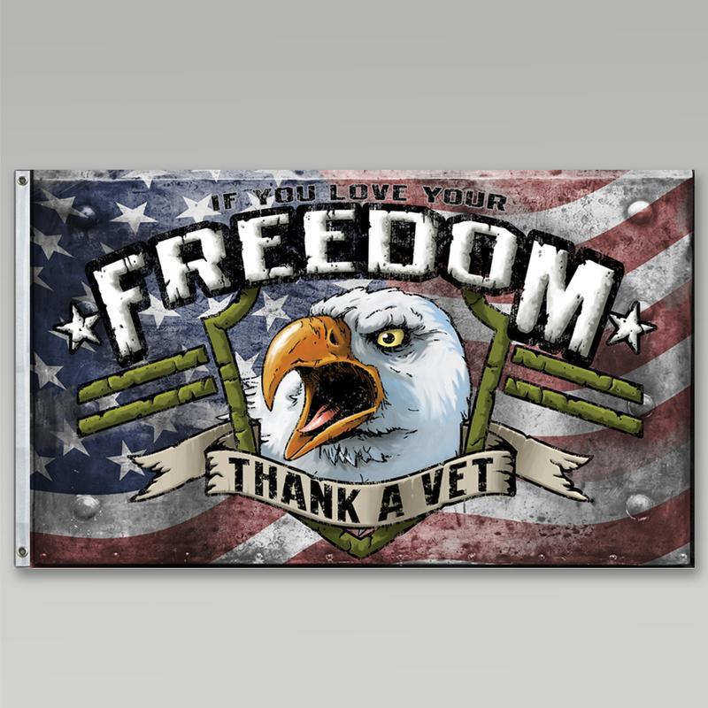 THANK A VET DEFENDER FLAG