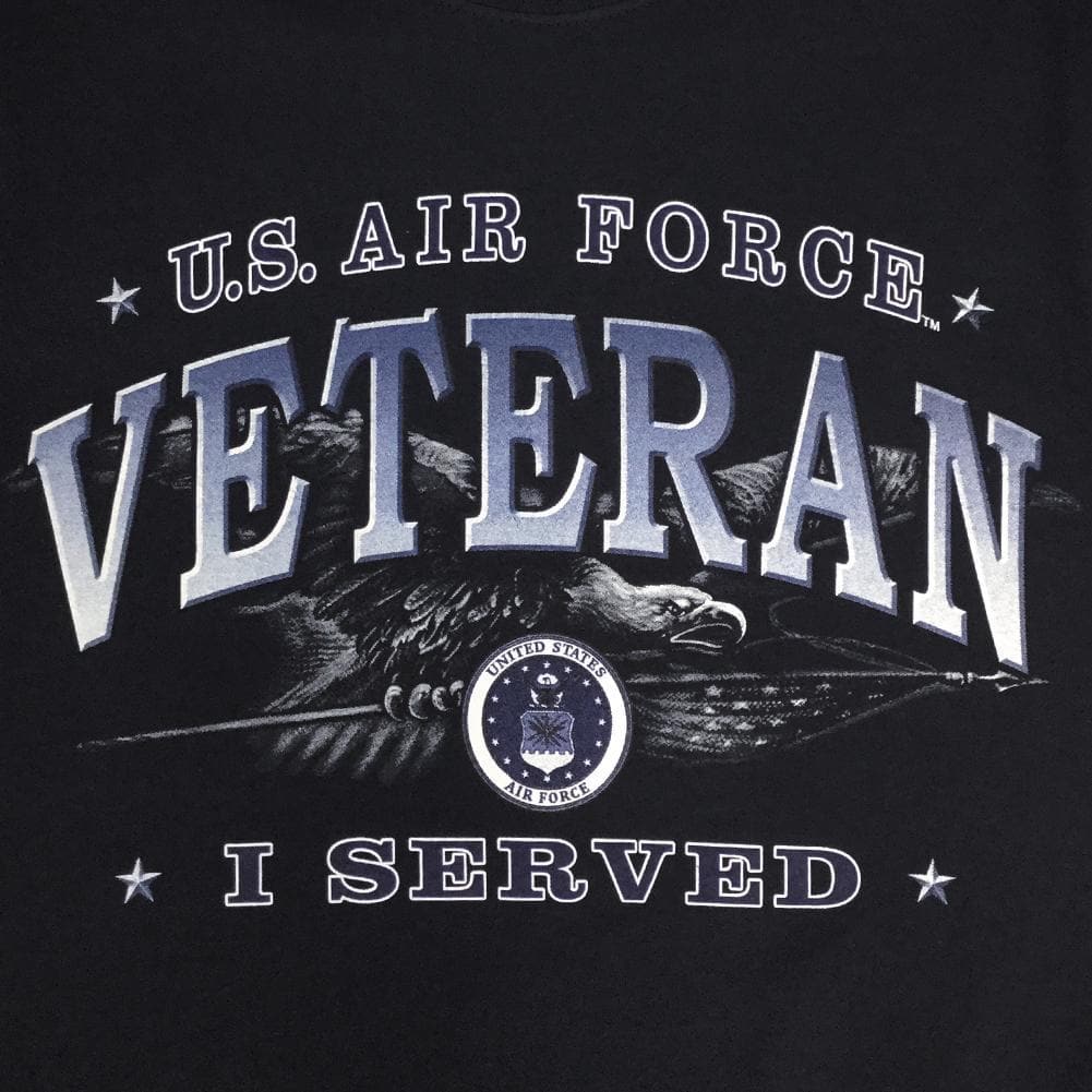 U.S. AIR FORCE VETERAN I SERVED T-SHIRT (BLACK) 1