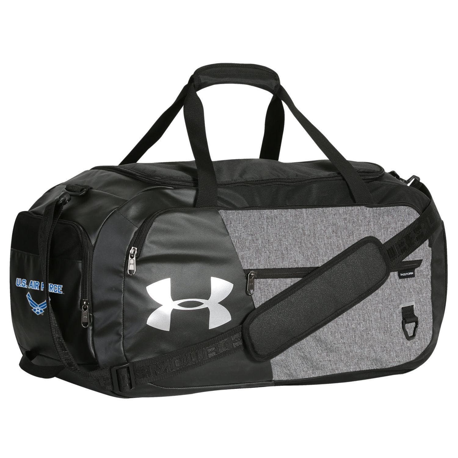 U.S AIR FORCE WINGS UNDER ARMOUR UNDENIABLE MD DUFFLE (GREY)