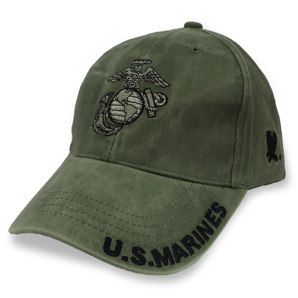 U.S. MARINES EGA HAT (OD GREEN) 2