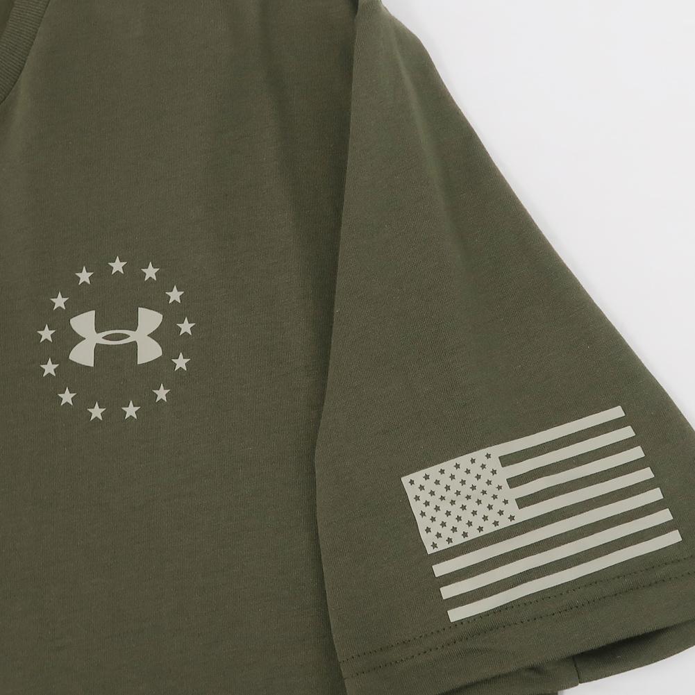 UNDER ARMOUR FREEDOM FLAG T-SHIRT (OD GREEN) 4