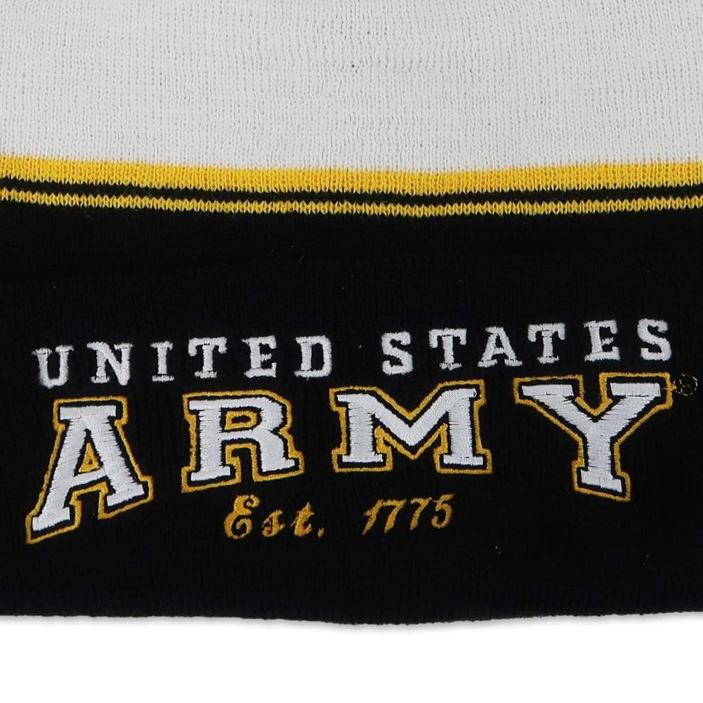 UNITED STATES ARMY STRIPED WATCH CAP (BLACK)