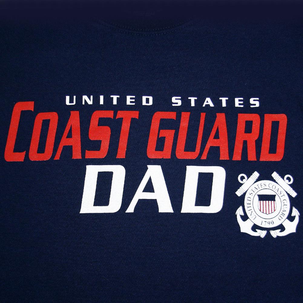 UNITED STATES COAST GUARD DAD T-SHIRT (NAVY) 1